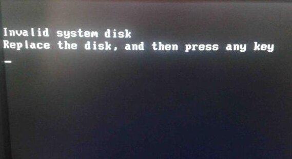 Invalid system disk