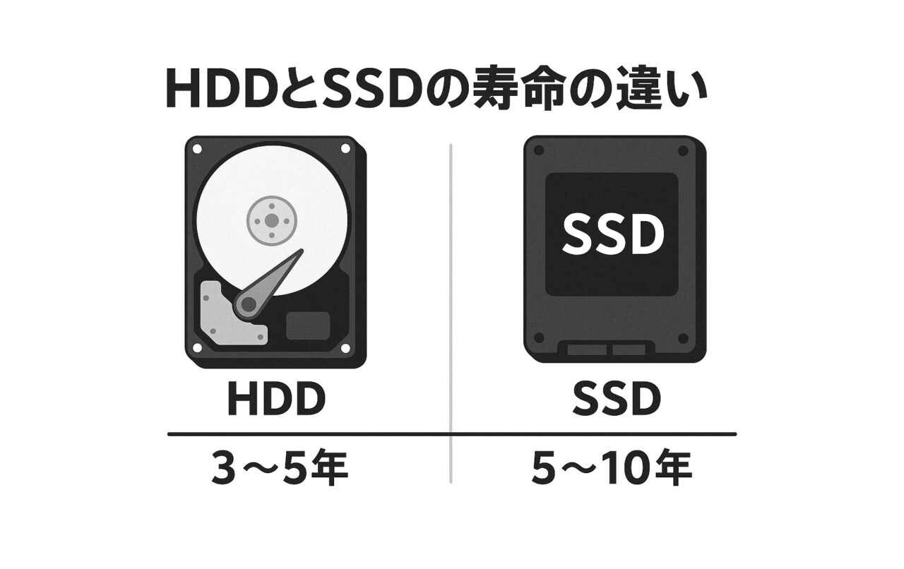 HDDとSSDの寿命の違いを徹底比較｜選び方や換装手順まで解説｜データ