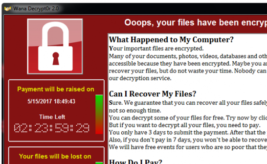 ランサムウェア(wannacry)