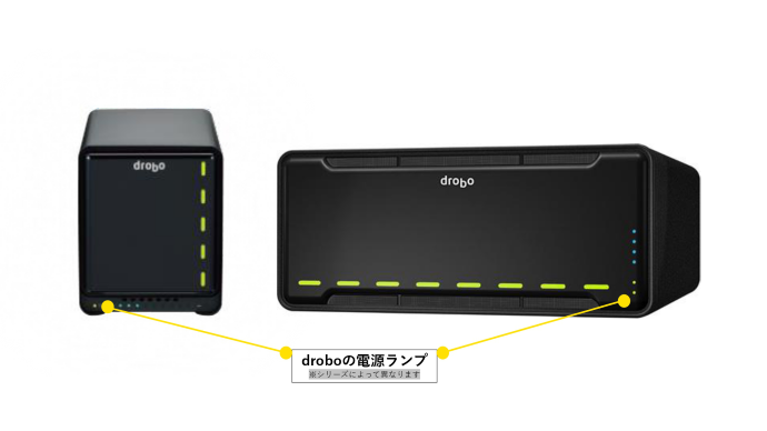 droboの電源LEDランプ