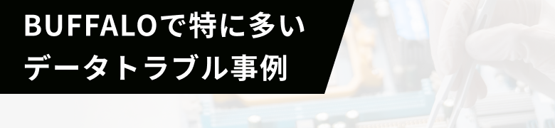 Buffaloで特に多いデータトラブル事例