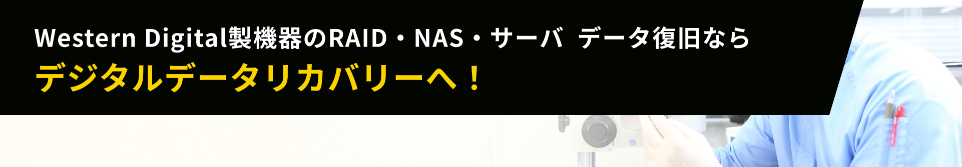 Western Digital製機器のRAID・NAS・サーバ  データ復旧ならデジタルデータリカバリーへ！