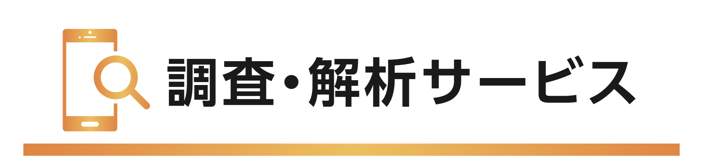 調査・解析サービス